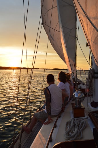 Sunset cruise near Longboat Key